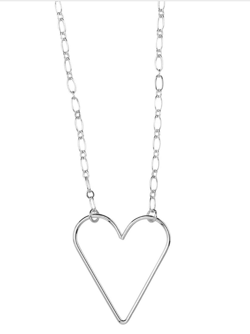Park Lane Silver Juliet Open Heart Pendant Necklace - Silver NIB - Picture 4 of 4